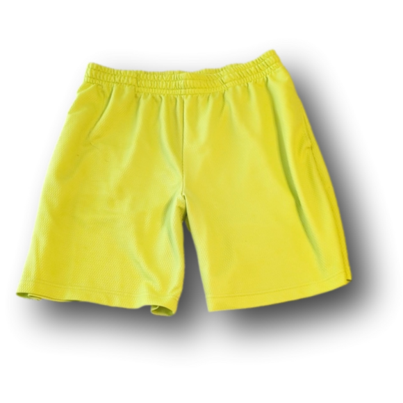 Athletic Works Other - Yellow/Green mesh athletic shorts with drawstring and elastic waistband